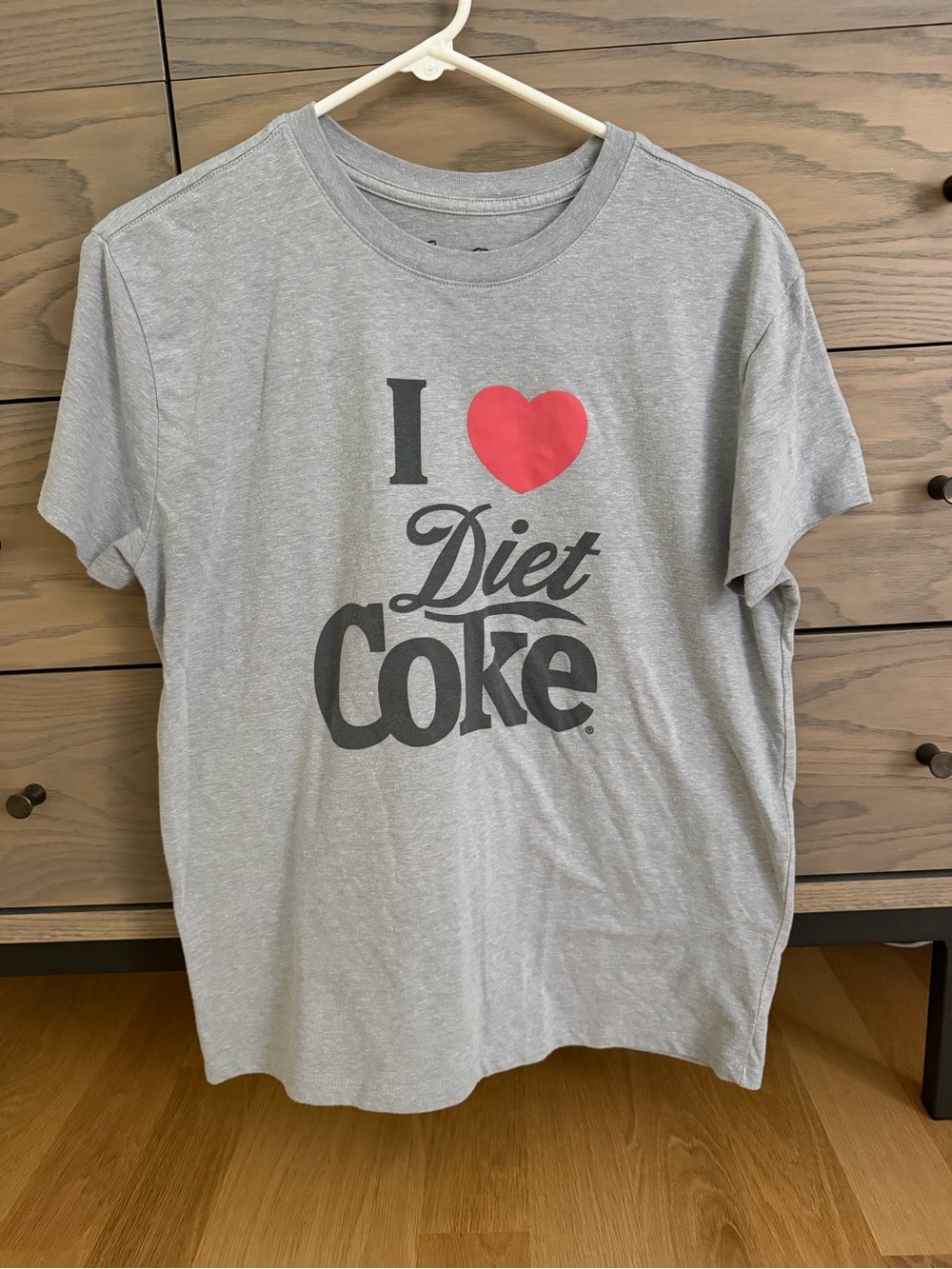 Coca Cola Gray 'I ❤️ Diet Coke' Short Sleeve Tee